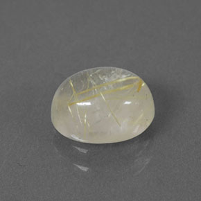 Quartzo rutilado amarelo natural 1,49ct, transparente, transparente/translúcido