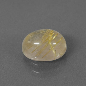 Quartzo rutilado amarelo natural 1,53ct, transparente, transparente/translúcido
