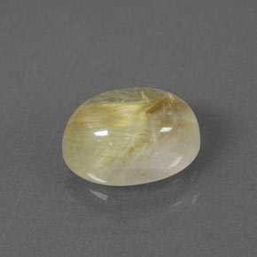 Quartzo rutilado amarelo natural 1,70ct, transparente, transparente/translúcido