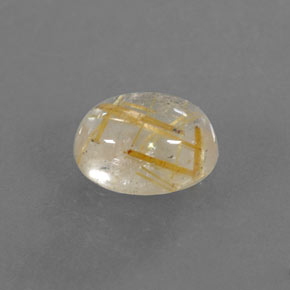 Quartzo rutilado amarelo natural 1,48ct, transparente, transparente/translúcido