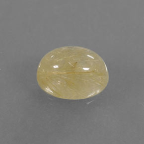 Quartzo rutilado amarelo natural 1,60ct, transparente, transparente/translúcido