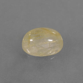 Quartzo rutilado amarelo natural 1,49ct, transparente, transparente/translúcido