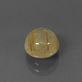 Quartzo rutilado amarelo natural 1,71ct, transparente, transparente/translúcido