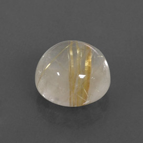 Quartzo rutilado amarelo natural 2,41ct, transparente, transparente/translúcido