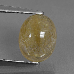 Quartzo rutilado amarelo natural 2,10ct, transparente, transparente/translúcido