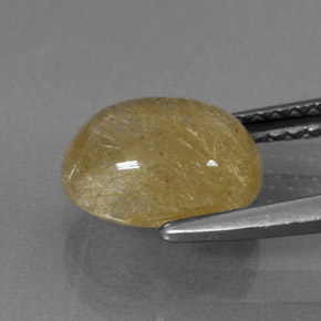 Quartzo rutilado amarelo natural 2,10ct, transparente, transparente/translúcido