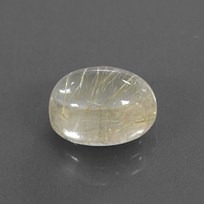 Quartzo rutilado amarelo natural 2,45ct, transparente, transparente/translúcido