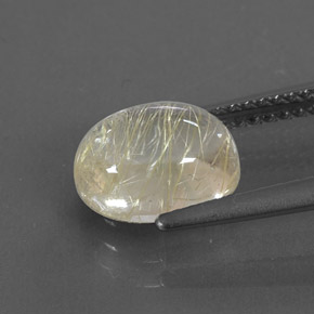 Quartzo rutilado amarelo natural 2,45ct, transparente, transparente/translúcido