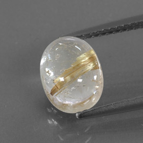 Quartzo rutilado amarelo natural 2,72ct, transparente, transparente/translúcido