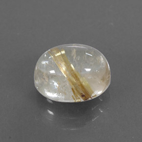 Quartzo rutilado amarelo natural 2,72ct, transparente, transparente/translúcido