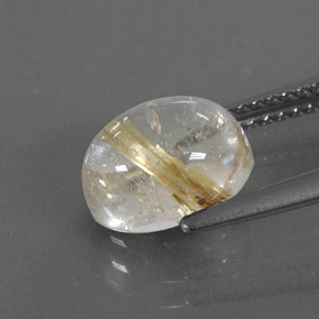 Quartzo rutilado amarelo natural 2,72ct, transparente, transparente/translúcido