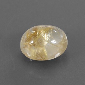 Quartzo rutilado amarelo natural 2,29ct, transparente, transparente/translúcido