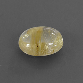 Quartzo rutilado amarelo natural 1,65ct, transparente, transparente/translúcido