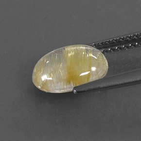 Quartzo rutilado amarelo natural 1,65ct, transparente, transparente/translúcido