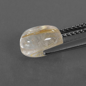 Quartzo rutilado amarelo natural 2,09ct, transparente, transparente/translúcido