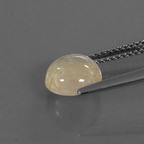 Quartzo rutilado amarelo natural 1,80ct, transparente, transparente/translúcido