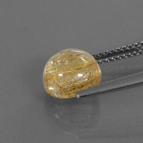 Quartzo rutilado amarelo natural 2,25ct, transparente, transparente/translúcido