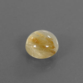 Quartzo rutilado amarelo natural 2,02ct, transparente, transparente/translúcido