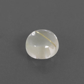 Quartzo rutilado amarelo natural 1,57ct, corte redondo, transparente