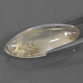 Quartzo rutilado ouro natural 26,24ct, marquise, transparente