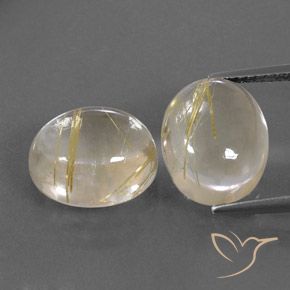 10.86ctw Natural Luz amarela Quartzo Rutilo, oval, Transparente
