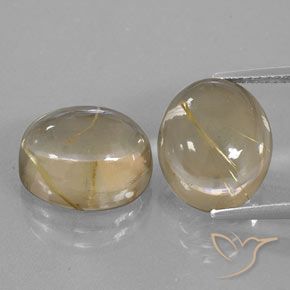 13.34ctw Natural Amarelo claro Quartzo Rutilo, oval, Transparente