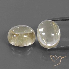 9.49ctw Natural Luz amarela Quartzo Rutilo, oval, Transparente