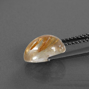 Quartzo rutilado amarelo natural 2,11ct, transparente, transparente/translúcido