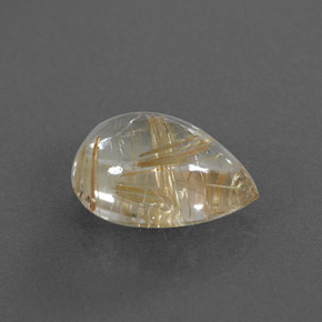 Quartzo rutilado amarelo natural 4,02ct, transparente, transparente/translúcido