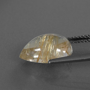 Quartzo rutilado amarelo natural 4,02ct, transparente, transparente/translúcido