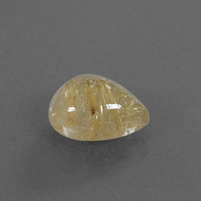 Quartzo rutilado amarelo natural 2,35ct, transparente, transparente/translúcido