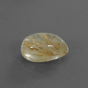 Quartzo rutilado amarelo natural 3,53ct, transparente, transparente/translúcido