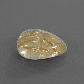 Quartzo rutilado amarelo natural 4,25ct, transparente, transparente/translúcido