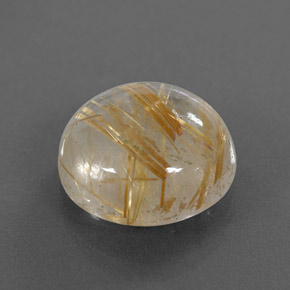 Quartzo rutilado amarelo natural 9,16ct, transparente, transparente/translúcido