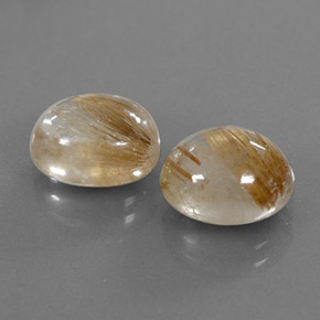 Pedras preciosas de quartzo rutilado amarelo natural de  ct, transparente, transparente/translúcido