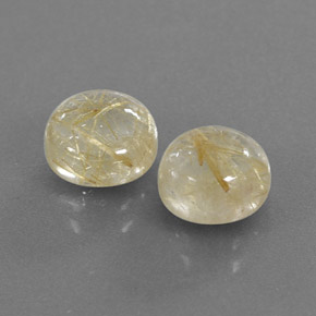 Pedras preciosas de quartzo rutilado amarelo natural de  ct, transparente, transparente/translúcido