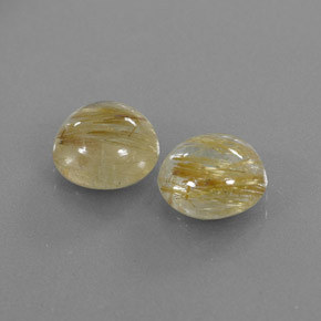 Pedras preciosas de quartzo rutilado amarelo natural de  ct, transparente, transparente/translúcido