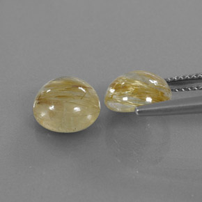 Pedras preciosas de quartzo rutilado amarelo natural de  ct, transparente, transparente/translúcido