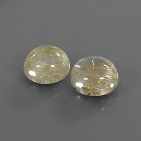 Pedras preciosas de quartzo rutilado amarelo natural de  ct, transparente, transparente/translúcido