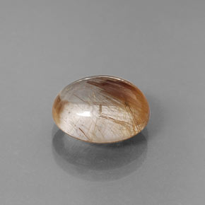 Quartzo rutilado amarelo natural 5,22ct, transparente, transparente/translúcido