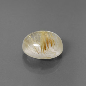Quartzo rutilado amarelo natural 5,21ct, transparente, transparente/translúcido