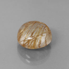 Quartzo rutilado amarelo natural 5,35ct, transparente, transparente/translúcido
