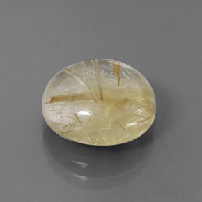 Quartzo rutilado amarelo natural 6,25ct, transparente, transparente/translúcido
