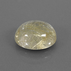 Quartzo rutilado amarelo natural 3,92ct, transparente, transparente/translúcido