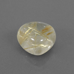 Quartzo rutilado amarelo natural 3,69ct, transparente, transparente/translúcido