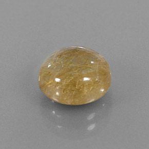 Quartzo rutilado amarelo natural 3,81ct, transparente, transparente/translúcido