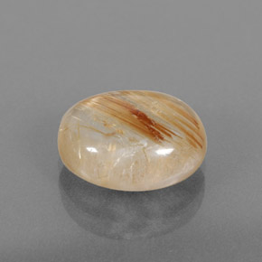 Quartzo rutilado amarelo natural 4,22ct, transparente, transparente/translúcido