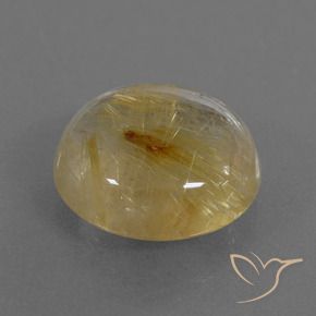 Quartzo Rutilo Castanho Dourado Muito Claro Natural 7.25ct, Redondo, Transparente