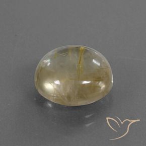 Quartzo Rutilo Castanho Dourado Muito Claro Natural 7.50ct, Redondo, Transparente