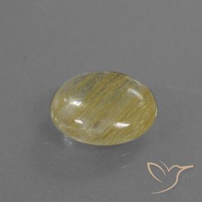 Quartzo Rutilo Amarelo claro Natural 5.50ct, Redondo, Transparente